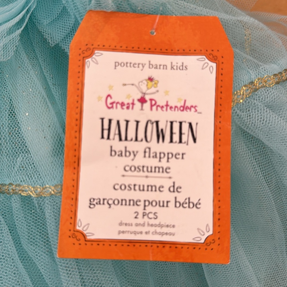 NEW: 6-12M Pottery Barn Kids Halloween Baby Flapper Costume - Picture 4 of 5